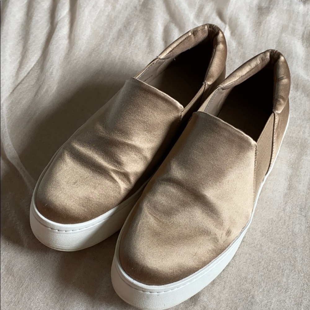 Vince Silk Slip-on Shoes